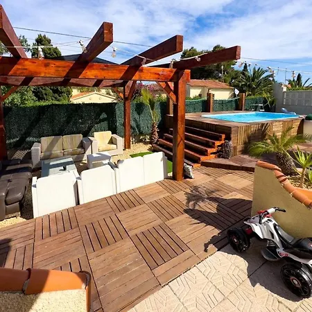 Holiday home Privado Piscina A 5min De La Playa Y Centro Jacuzzi Barbacoa Wifi Aire