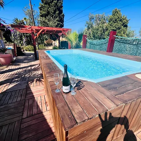 Privado Piscina A 5min De La Playa Y Centro Jacuzzi Barbacoa Wifi Aire *